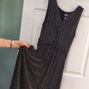 CROFT & BARROW POLKA DOT SLIP ON DRESS- SIZE SMALL